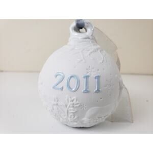 RARE Y2K LLADRO Christmas Ornament 2011 Porcelain Ball Limited Edition